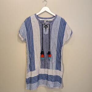 Vineyard Vines Linen Dress Costal Beach Pool Vacation Preppy Chic Style - Size 6